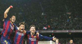 Suarez delighted to run riot with Messi and Neymar again