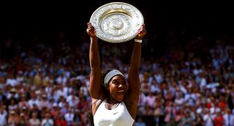 Serena holds off battling Muguruza to win sixth Wimbledon title