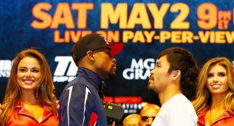 1 pound! That's the advantage Mayweather has over Manny