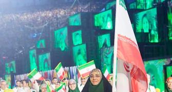 Meet Iran's first female flagbearer