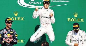 Belgian GP: Rosberg eases to victory, Hamilton third