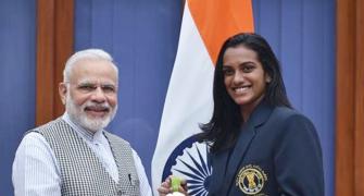 PHOTOS: PM Modi hosts 'inspirational' athletes