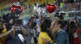 Gay athletes at Rio Games bring hope to LGBT cause in Brazil