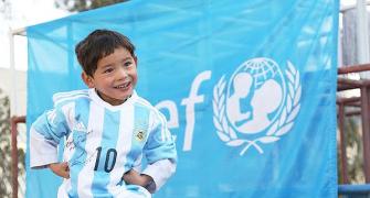 Messi makes five-year old Afghan boy's day