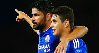 Chelsea's Oscar denies training ground bust-up with Costa