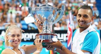 Tennis 'bad boy' Kyrgios helps Australia to win Hopman Cup