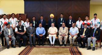PM conveys best to Rio contingent, says 200 Olympians target for 2020