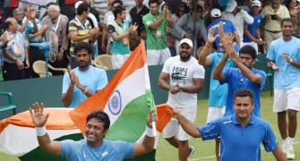 Davis Cup: Paes, Bopanna seal play-off place with easy win