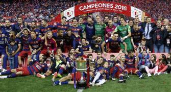 King's Cup PIX: Barca complete double with win over Sevilla