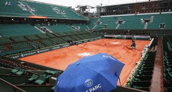 Rain washes out day's play at French Open, first time in 16 years