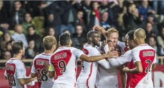 Euro soccer: Monaco down Marseille to go top; Bayern end winless streak