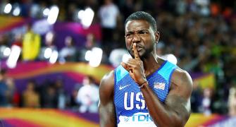 Gatlin's father flays London crowd for booing son