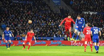 EPL: Vardy nets brace as Leicester stun Liverpool