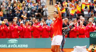 Davis Cup: Record-setter Nadal draws Spain level against Germany