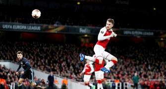 PHOTOS: Arsenal, Atletico close in on Europa League semis