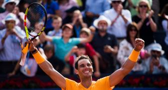 Nadal thrashes Goffin to set up Barca final with teenager Tsitsipas