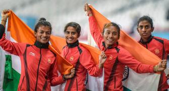 PIX: India women's 4x400m relay team win gold; men bag silver