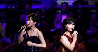 North Korean orchestra serenades South Koreans amid protest