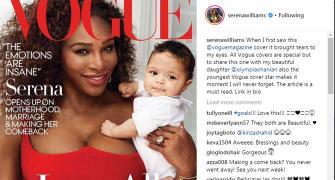 Hot new mommy Serena featured on Vogue cover!