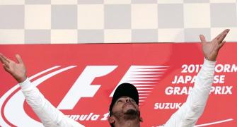 Hamilton feels the hand of God over him