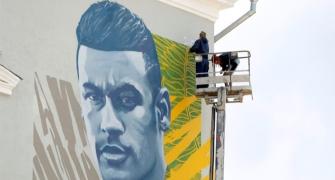 World Cup diary: Neymar joins Messi and Ronaldo in Kazan mural club