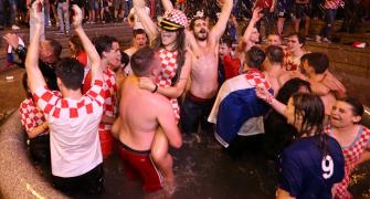 PHOTOS: Jubilant Croatia fans revel in World Cup semis win over England