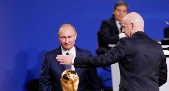 Day before WC, Putin thanks FIFA for keeping politics out of sport