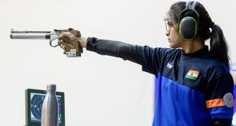 Indian shooters compete in Olympic trials in Delhi