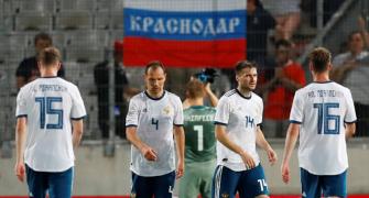 Hosts Russia lowest ranked among teams at FIFA World Cup
