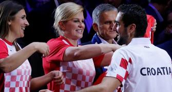 PIX: Croatia's President is the country's biggest sports cheerleader