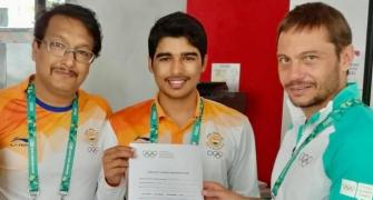 He is just 16 and donated gold-clinching pistol to IOC Museum