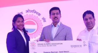 Embarrassing felicitation ceremony for Asian Games medallists