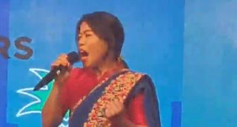 Watch: Mary Kom KOs audience with her singing