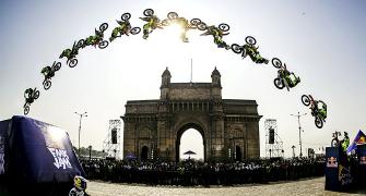 PIX: Red Bull athletes mesmerise Mumbai with death-defying stunts