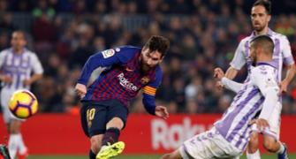 La Liga: Messi penalty helps under-par Barca beat Real Valladolid