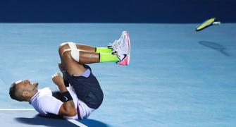 Tennis: Kyrgios saves three match points to beat Nadal