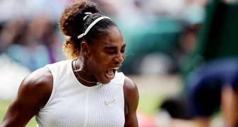 PIX: Serena powers past Strycova to set up Halep final