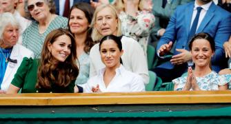 PICS: Royals Kate-Meghan, UK PM May at Wimbledon final