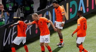 PIX: Dutch reach final as England self-destruct