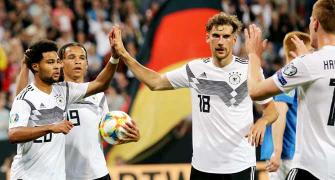 PIX: Germany crush Estonia 8-0; Italy, France win