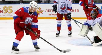 PIX: Russian President Putin shines in hockey game