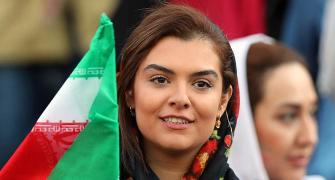 Historic day for Iranian female football fans