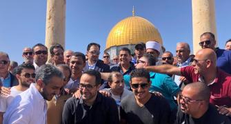 Saudi players visit Jerusalem