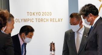 Tokyo Oly to be symbol of hope; flame goes on display