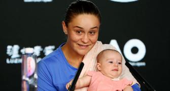 Baby-cradling Barty puts loss into perspective
