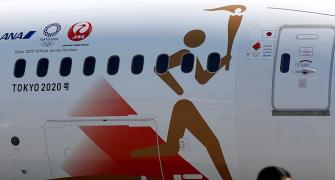 Plane leaves Japan to collect Olympic flame