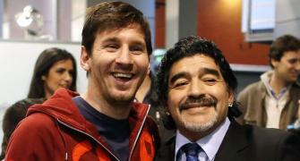 He isn't going anywhere; Maradona is eternal: Messi