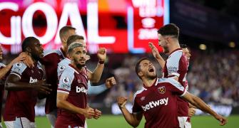 Soccer: Antonio sets record as Hammers down Leicester
