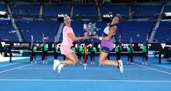 PIX: Mertens-Sabalenka clinch Aus Open doubles title