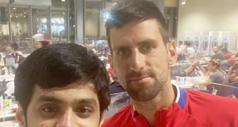Selfie requests pile up for 'Mr Popular' Djokovic
